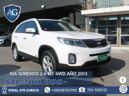 KIA SORENTO 2.4 MT AÑO 2013