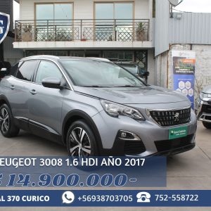 PEUGEOT 3008 1.6 HDI AÑO 2017