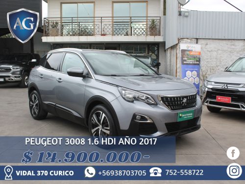 PEUGEOT 3008 1.6 HDI AÑO 2017