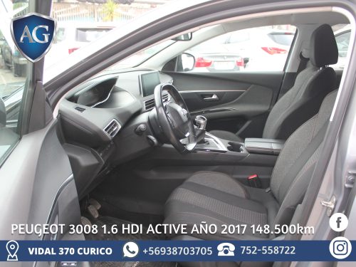 PEUGEOT 3008 1.6 HDI AÑO 2017 - Imagen 12