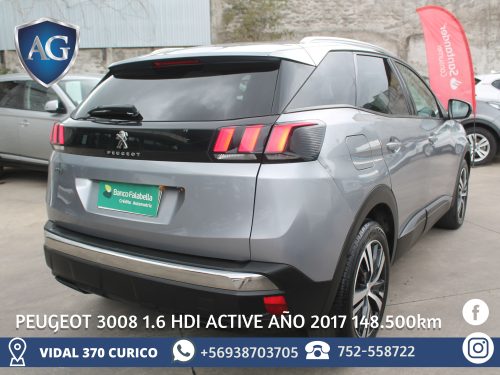 PEUGEOT 3008 1.6 HDI AÑO 2017 - Imagen 7