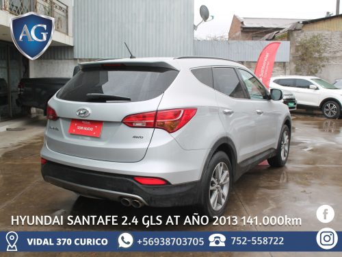 HYUNDAI SANTA FE 2.4 GLS AT AÑO 2013 - Imagen 8
